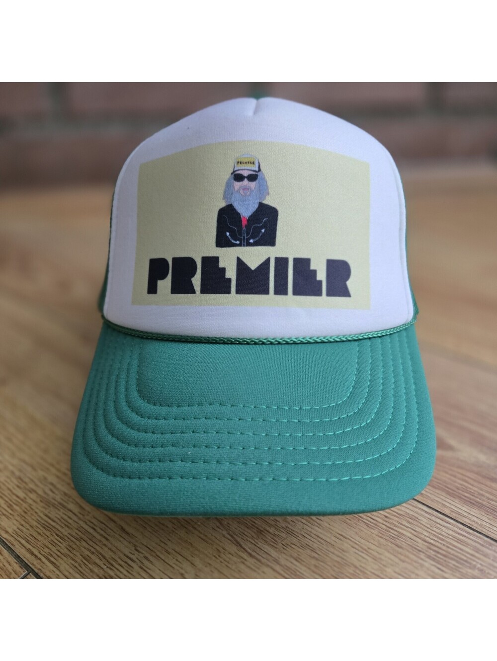 PREMIER • Promotional Swag OTTO Trucker Green Mesh Hat SOUVENIR